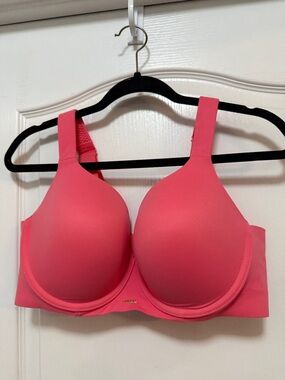 Lane Bryant Cacique Modern luxe Balconette bra 38DD underwire CORAL COLOR